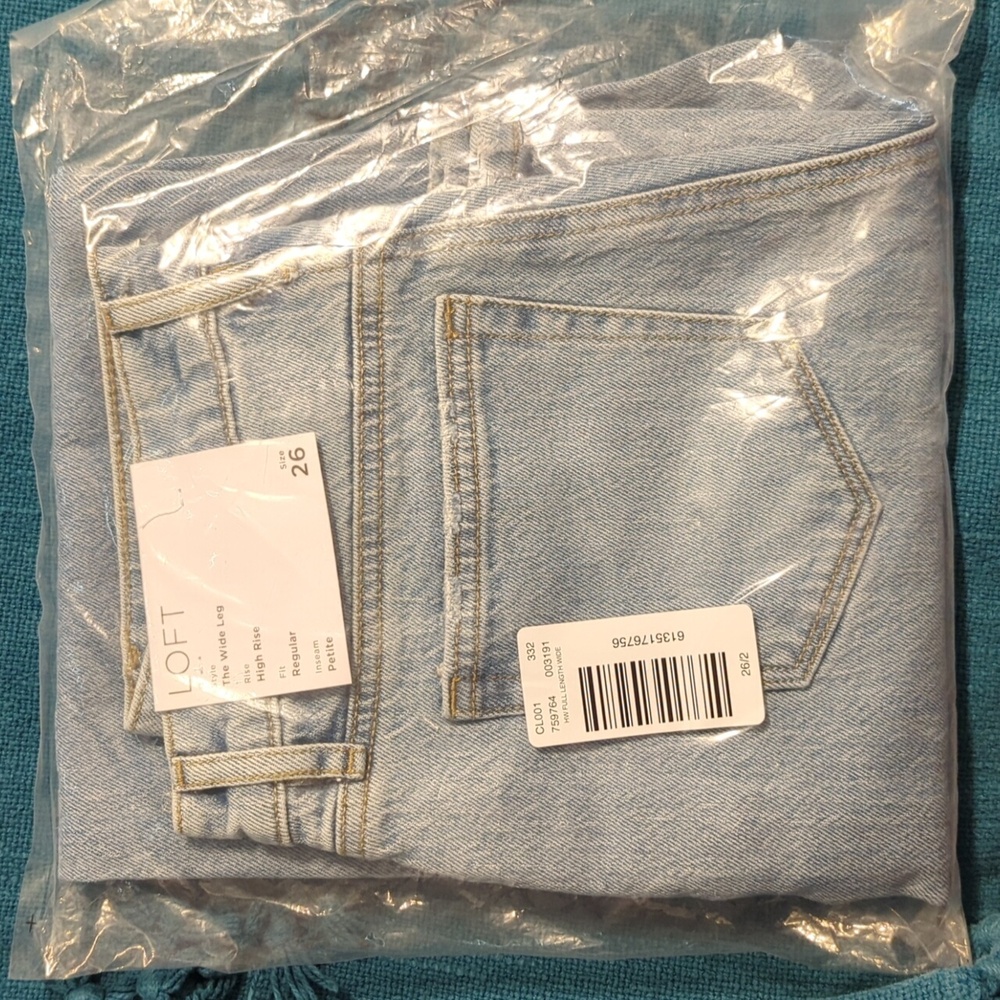Wide leg High Rise Loft Jeans